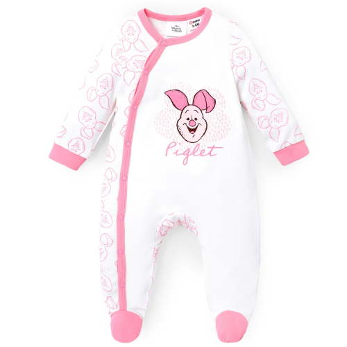 Disney Winnie the Pooh Baby Romper Boys Girls Long Sleeve One-piece Suit Jumpsuit Sizes 0/3M-18M