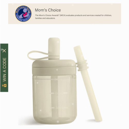 Silicone Training Cup with Straw