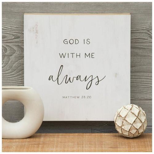 Matthew 28:20 Wood Wall Decor