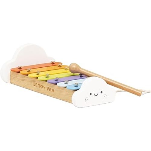 Le Toy Van – Wooden Musical Xylophone | Girl & Boy Colourful Musical Toy with 7 Delightful Sounding Notes – Suitable for 18+ months