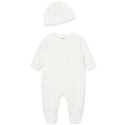 Baby Girl Quilt Footed Coverall 3 mo