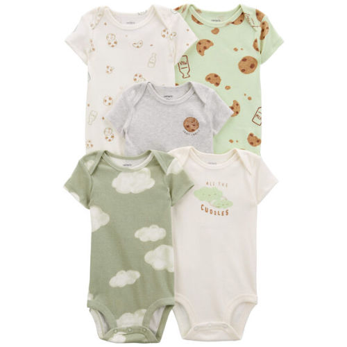 Baby 5-Pack Short-Sleeve Bodysuits - Carter's | Carter's