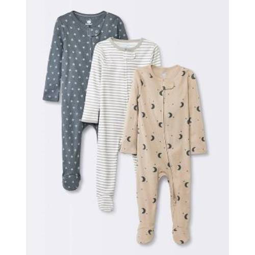 Cloud Island Cotton Moons Sleep N Play Footed Pajamas Delivery Near Me | Order Online | Uber Eats