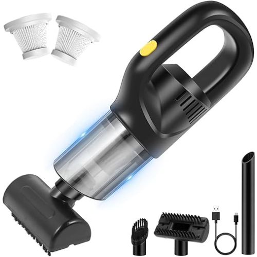 Car Vacuum Handheld Vacuum Cordless Hand Held Vacuum Cleaner Portable Cleaner for Home, Office, Pet