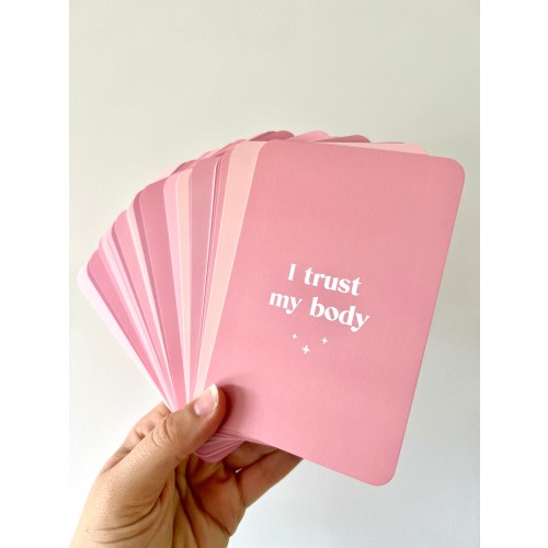 Birth Affirmation Cards, Positive Pregnancy Mantra Cards, Pregnancy and Baby Shower Gift, Motherhood, Birth Preparation