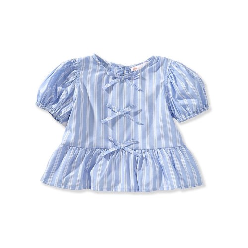 GB Little Girls 2T-6X Striped Bubble Top