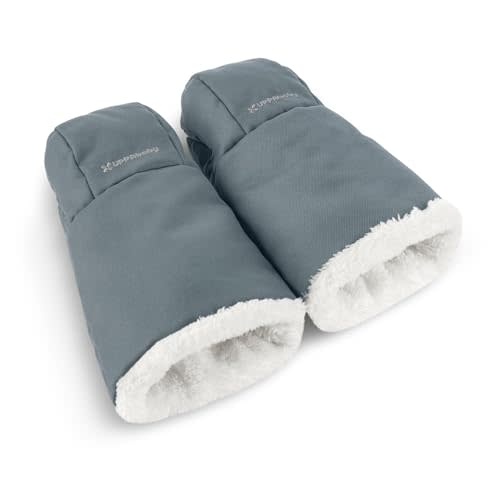 UPPAbaby CozyHandmuff/Easily Attaches to Stroller Handlebars/Ultra-Plush, Weather-Proof Hand Protection/Callum (Stone Blue)