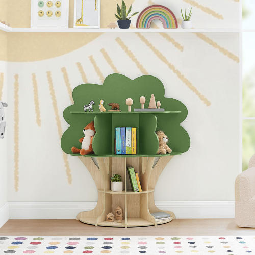 Delta Children Tree Shaped Bookcase, Green/Brown - Sam's Club