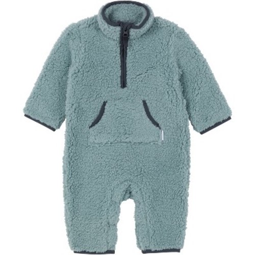 Gerber Baby Gender Neutral Fleece Romper - Medium Blue - 6-9 Months