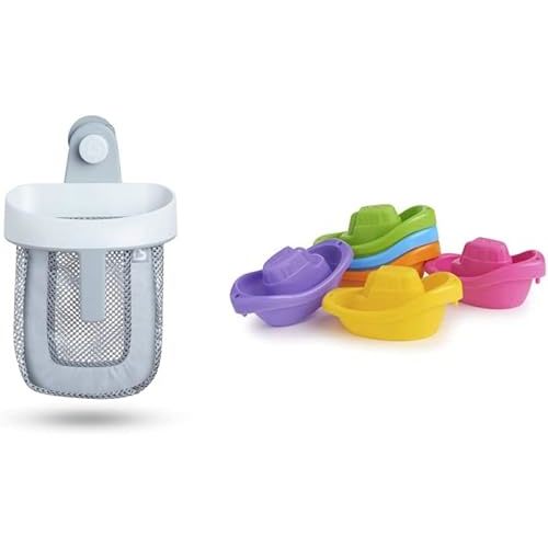 Munchkin® Bath Toy Scoop with 6pk Little Boat Train Bath Toy
