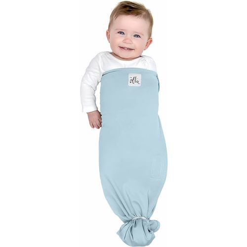 The Ollie Swaddle - Helps to Reduce The Moro (Startle) Reflex - Made from a Custom Designed Moisture-Wicking Material (Sky)
