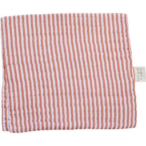 Pink Stripes Muslin Burp Cloth