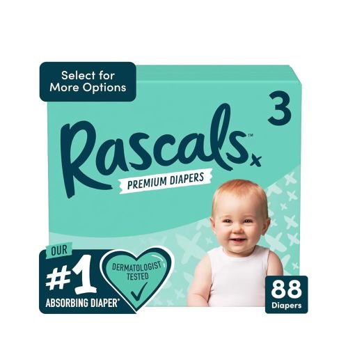 Rascals Premium Diapers any size/count