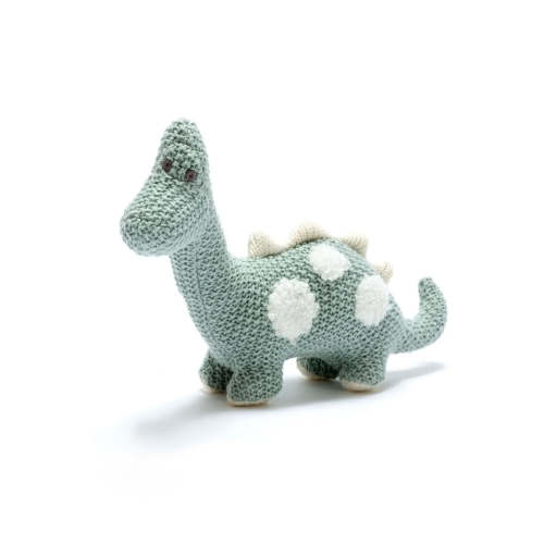 Organic Cotton Small Diplodocus Dinosaur Plush Toy