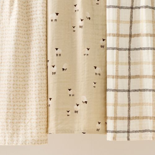 Tiny Sheep Organic Cotton Swaddle Set