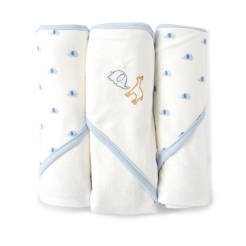 Starting Out Baby Elephant 3-Pack Hooded Towels