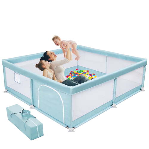 Babyeap Baby Playpen Large Play Yard Fence for Toddlers,50"x50" Green