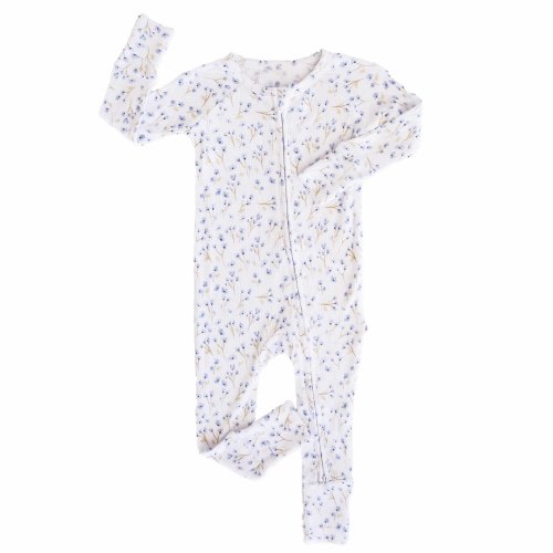 Blake's Blooms Waffle Bamboo Convertible Zip Romper