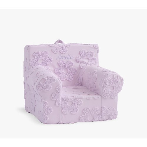 Anywhere Chair, Clipped Jacquard Daisy Collection