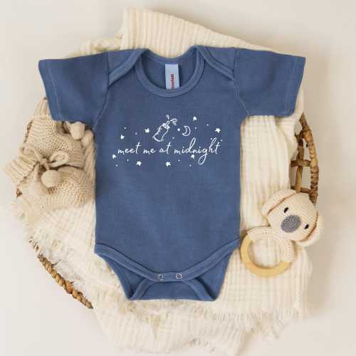 Washed Baby Onesie®, Meet Me at Midnight Onesie®, Funny Onesie®, New Baby Gift, Baby Shower Gift, Baby Announcement Onesie®, Newborn Gift