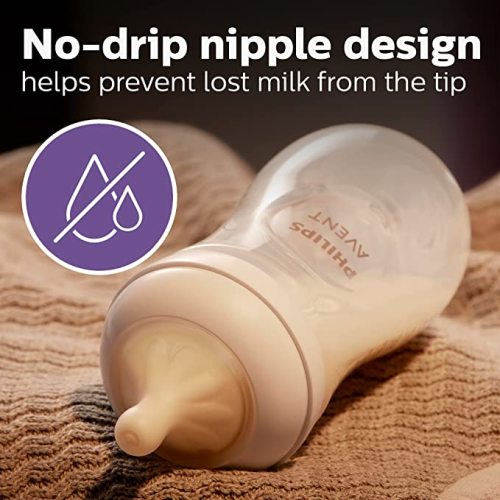Philips AVENT Natural Response Baby Bottle Nipples Flow 3, 1M+,SCY963/04 , 4 Count (Pack of 1)