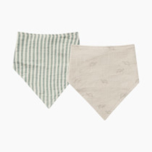 Rylee + Cru Scarf Bib - Dove Summer Stripe, One Size