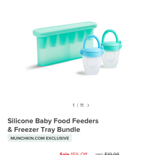 Silicone Freezer Tray & Baby Food Feeders Bundle | Munchkin