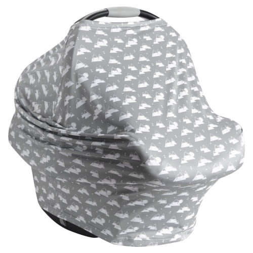 SafeFit® XtraGuard™ Antimicrobial 5-in-1 Infant Car Seat and Nursing Cover, Gray, Unisex