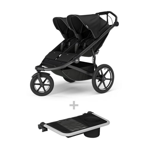 Thule Urban Glide 3 Double All-Terrain Jogging Stroller Bundle