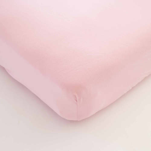 Solid Fancy Pink Bamboo Crib Sheet