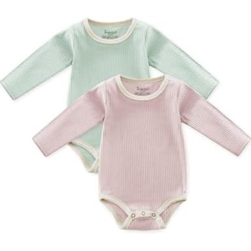 Jimonda Baby Bodysuit, 100% Organic Cotton Infant Long Sleeve Romper Gender Neutral Baby Clothes