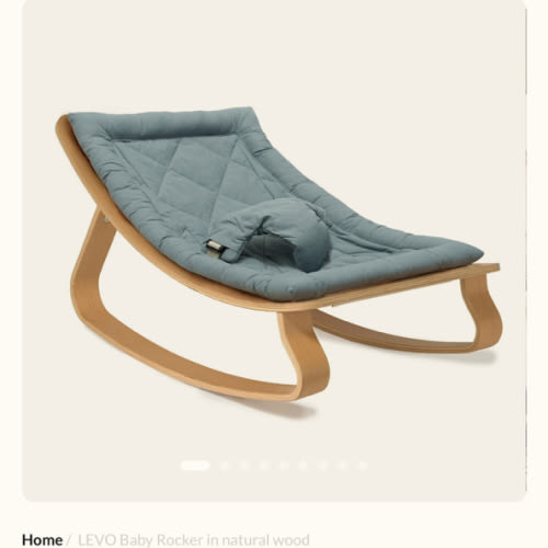 LEVO Baby Rocker in natural wood – Charlie Crane Paris