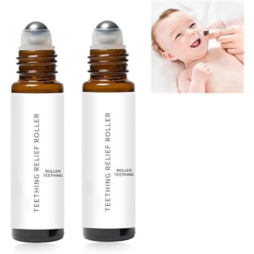 Velaria Teething Roller,Baby Teething Oil Roller,Teething Roller All Natural for Babies,Velaria Natural Pain Relief Roller(2pcs)
