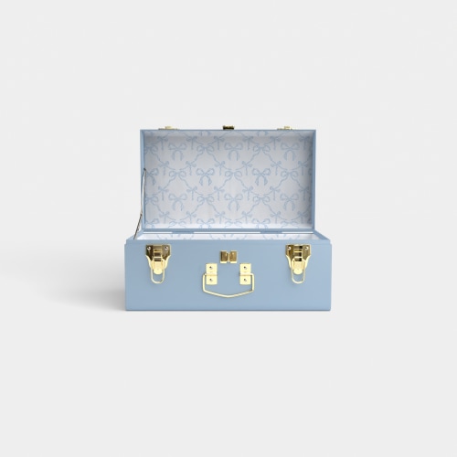 Mini Trunk - Light Blue - Something Blue / Embroidery