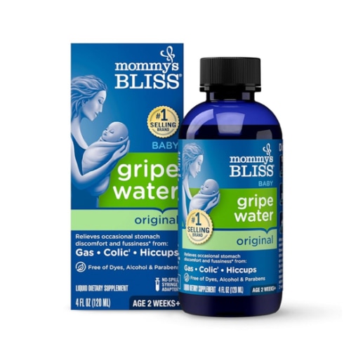 Mommy's Bliss Gripe Water Original, Infant Gas & Colic Relief, Gentle & Safe, 2 Weeks+, 4 Fl Oz (Pack of 1)