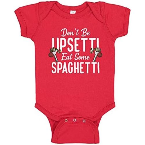 Don't Be Upsetti Eat Some Spaghetti Pasta Meatball Funny Italian Baby Bodysuit/Toddler T-Shirt Gift