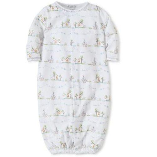 Boy's ' Noah's Print Blue Converter Gown - Kissy Kissy 0-3 Months