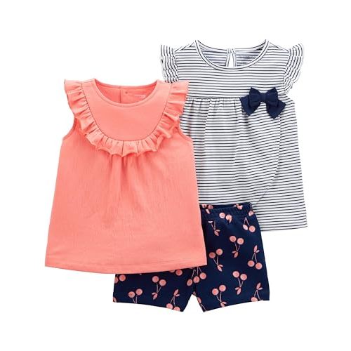 Simple Joys by Carter's baby-girls 3-piece Playwear Set