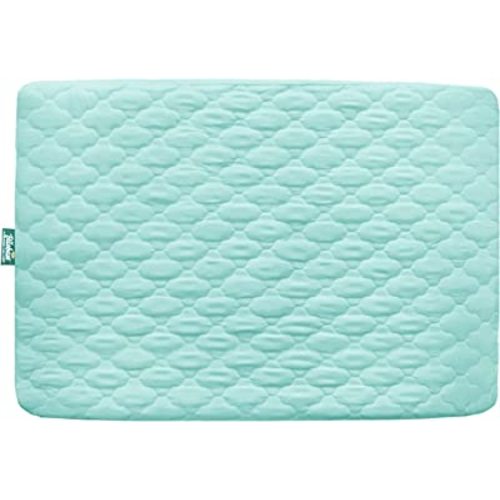 Waterproof Sheet for Pack n Play Quilted, Playard Sheet Protector 39" X 27" fits for Baby Foldable and Playard Mattress, Portable Mini Crib, Aqua