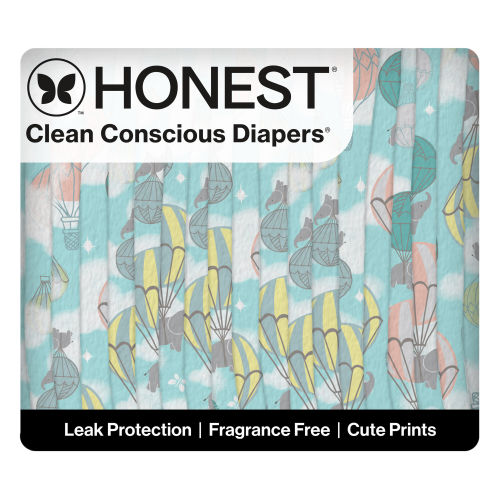 Honest Wetness Indicator Diapers - Plant-Based & Fragrance-Free | Honest