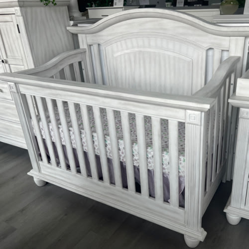 Oxford London Lane 4 In 1 Convertible Crib Vintage White – Bambi Baby