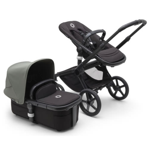Bugaboo Fox 5 Complete Stroller Bundle - Black / Midnight Black / Forest Green