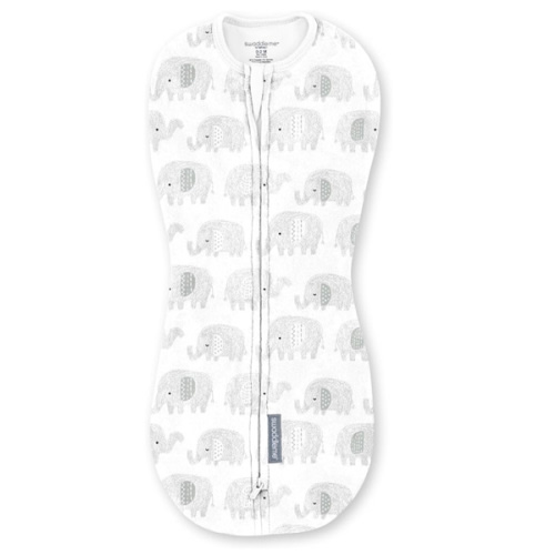 SwaddleMe by Ingenuity Compression Baby Swaddle Pod, Two-Way Zipper 1.0 TOG
