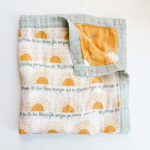 The Sun Blessing Luxury Double Sided Muslin Blanket