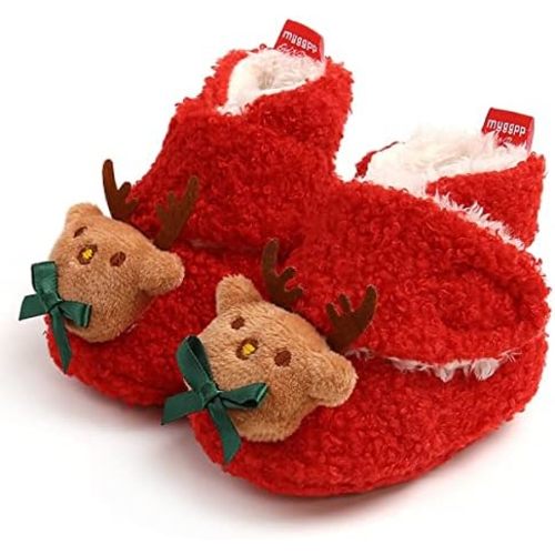 Baby Booties Infant Newborn Boys Girls Slippers Warm Crib Sock Shoes Indoor First Walkers Prewalker