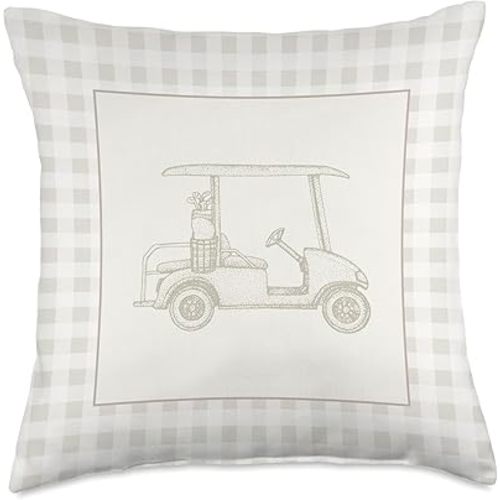 Golf Vintage Nursery Throw Pillow
