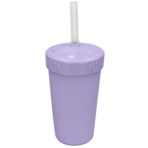 Re-play 10 Fl Oz Recycled Straw Cup With Silicone No-pull-out Straw - Lavender
