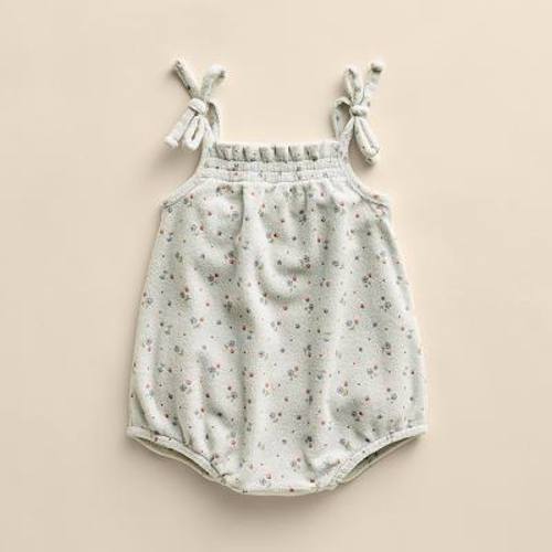 Baby Girl Little Co. By Lauren Conrad Organic Smocked Bubble Bodysuit