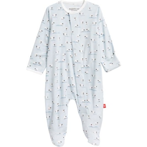 Magnetic Me Footie, Baa Baa Baby Sheep Print, Newborn