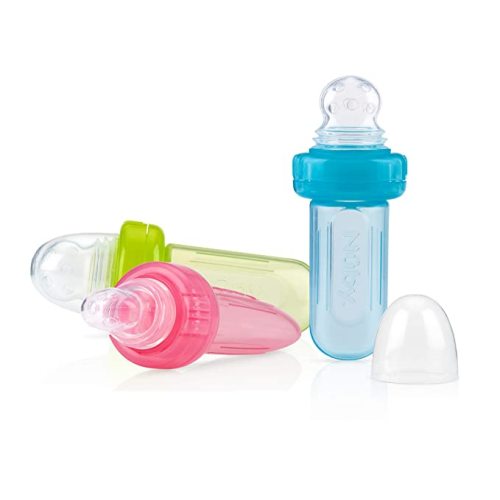 Amazon.com : EZ Squee-Z Silicone Self Feeding Baby Food Dispenser - Colors May Vary (Count of 2) : Baby